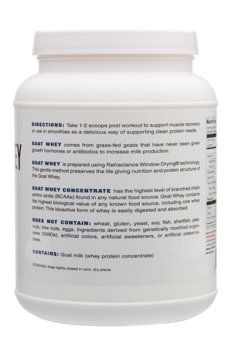 Grass-fed Goat Whey Protein (Vanilla)