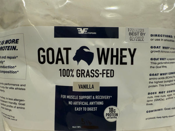 5lb Goat Whey Bulk Bag