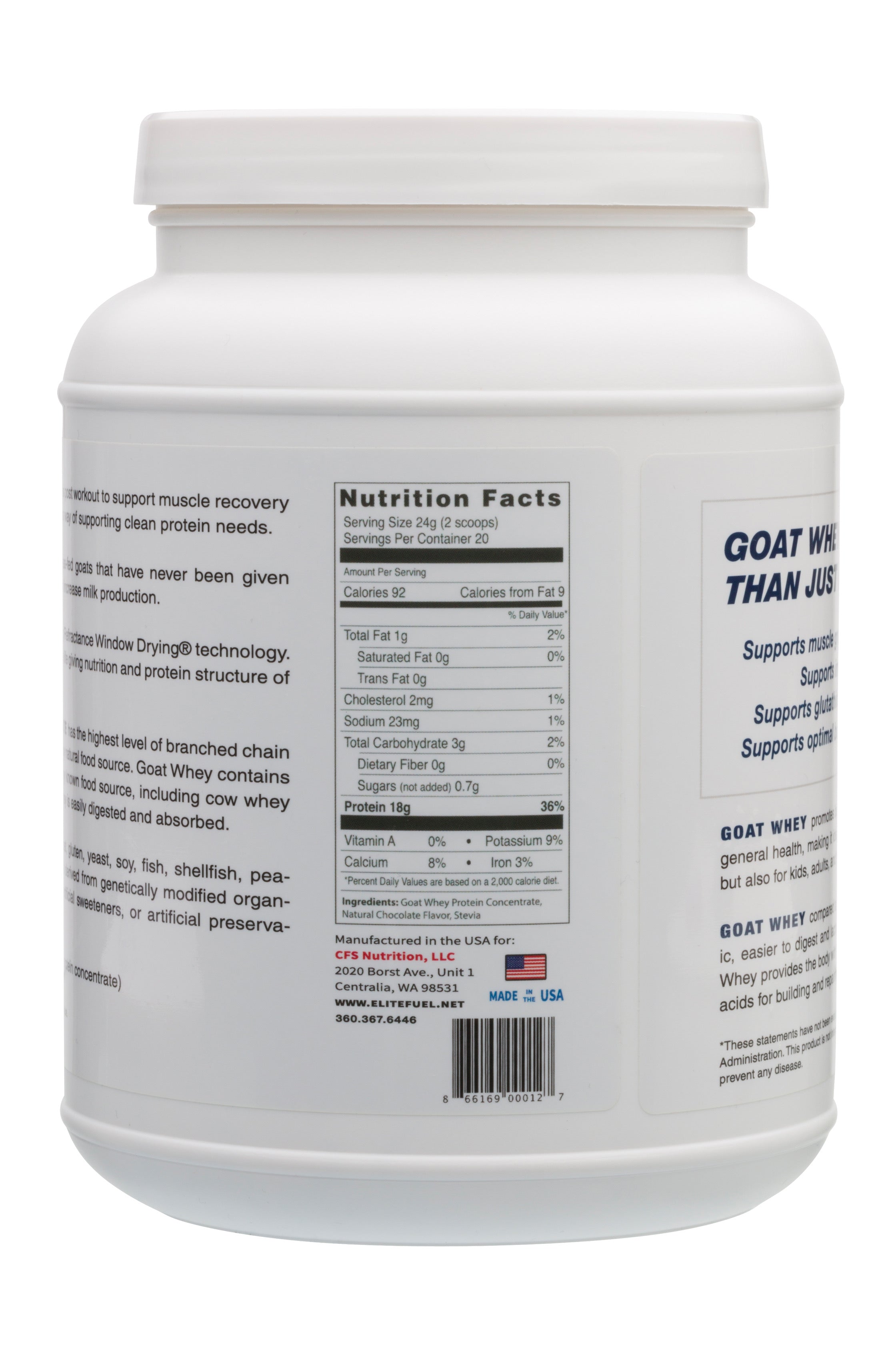 Grass-fed Goat Whey Protein (Vanilla)